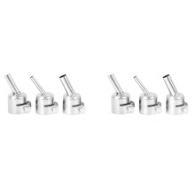 6Pcs 45 Degree Hot Air Nozzles 7/8/10mm Curved Nozzles Replaceable for 850 Hot Air Soldering Station