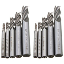 10 Teile Zylinder Schaft Schaft Fraeser 4 Flöte Hss Bohrer 4/6/8/10/12 mm fuer Cnc Fraes Werkzeug
