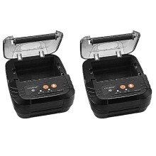 2X GOOJPRT Drukarka MTP-3F, PrzenośNa Bezprzewodowa  Drukarka Termiczna 80 mm , (Wtyczka AmerykańSka)