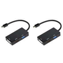 2X  Display Port  to HDTV VGA DVI Adapter for  Pro  Air