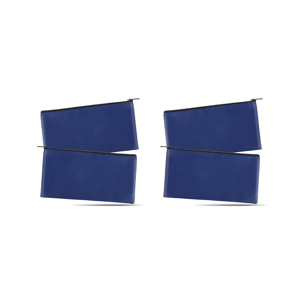 Torribaly 4 Pcs Money Bags With Zipper Bank Deposit Cash Bags Organizer Check Wallet Travel Money Pouch For Coin Bills Cosmetics