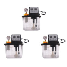 3X 2L Lubricating Oil Pump Automatic Lubricating Oil Pump Electromagnetic Lubrication Pump with Pressure Gauge