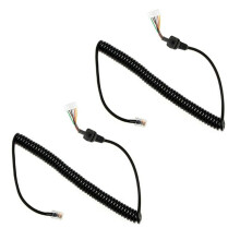 2X Kabel Mikrofonu do Głośnika Samochodowego do  Mh-48 Mh-48A6J Ft-8800R Ft-8900R Ft-7900R Ft-1807 Ft-7800R Ft-2900R Ft-1900