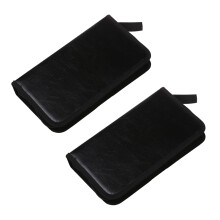 2X 80 Disco CD DVD VCD Holder Storage Sleeve Case Caja Dura Monedero del Bolso de Album Zipper