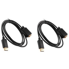2X to VGA Cable (DP to VGA Cable) 6 Feet