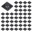 600 Supporto per Base Autoadesiva per Supporto per Fascette per Cavi 20 x 20 x 6mm 1