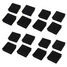 16x Plastico Cuadrado Tubo Tuberia Insertar Supresion Final Casquillos 50mm 2 Pulgadas