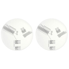 2X Anti-Sliding LP Vinyl Record Pickup Calibration Plate Distance Gauge Protractor Adjustment Tool Ruler for Turntable