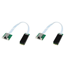 2X M.2 B+M Single-Port 10GbE Netzwerkkarte RJ45 Ethernet Netzwerkadapter AQC107 Industrial Control Grade Server Netzwerkkarte