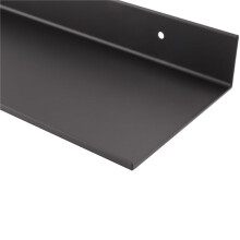Metal Wall Shelves, Black Floating Shelves,Bathroom Racks, Wall Display Shelves,Wall Mounted Kitchen Spice Racks(30cm)