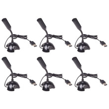 6X USB Microphone Web Flexible Noise Canceling Mic for  PC Computer Laptop Stand