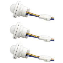 3X PIR Infrared Motion Sensor Detection 220V Adjustable Infrared Automatic LED Light Witch