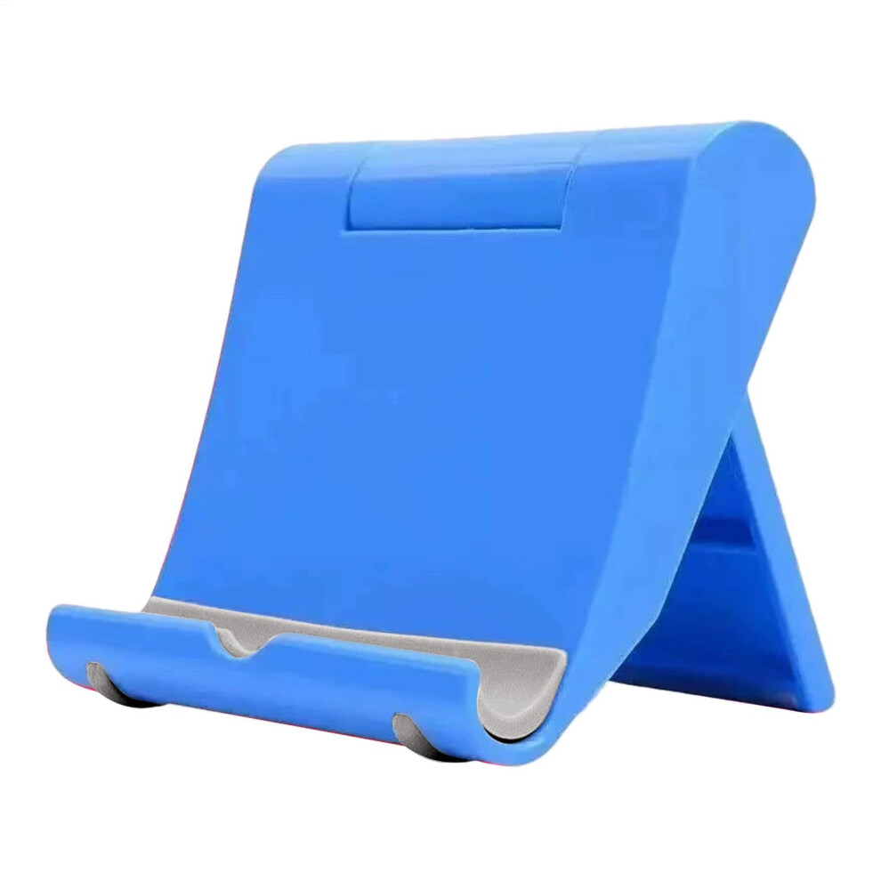 Adjustable Foldable Phone Stand Holder For Desk Compatible With Smartphones And Tablets Blue 9092120827132