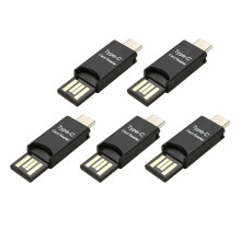 5X USB 3.1 Type C USB-C to Micro- TF Card Reader Adapter for PC Cellphone