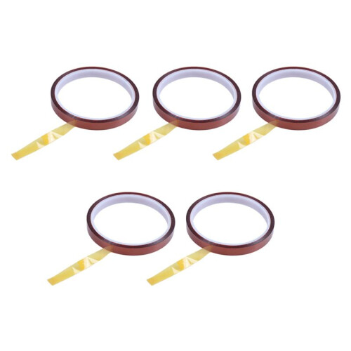 5Pcs 10mm Width Heat Resistant High Temperature Adhesive  Tape