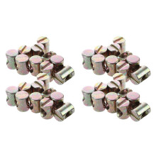 40Pcs M6 Bolts Dowel Slotted Furniture Nut for Beds Crib Chairs