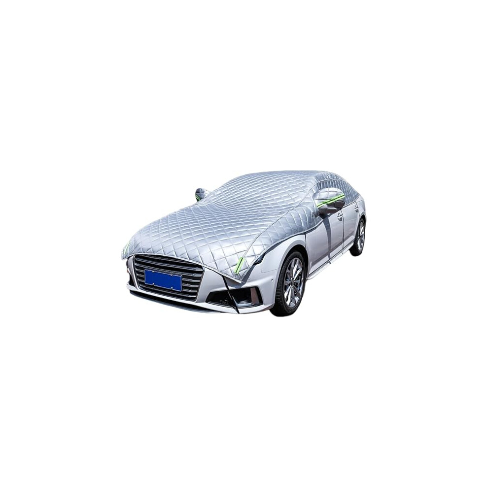 Half Car Cover For Hyundai Tucson 2004Â2025, Waterproof AllâWeather Hail Protection, Custom Fit, Windproof, Reflective Strips Silver 9771547598817