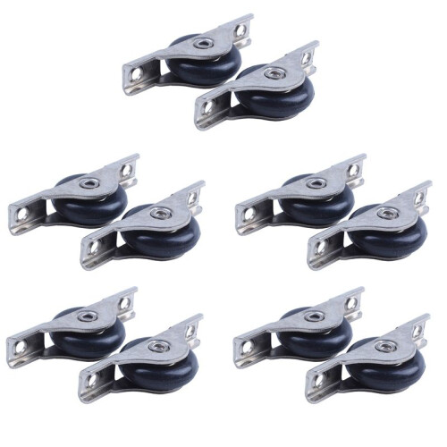 10 Pcs Nylon Single Axle Sliding Door Roller Window Sash Pulley Wheel