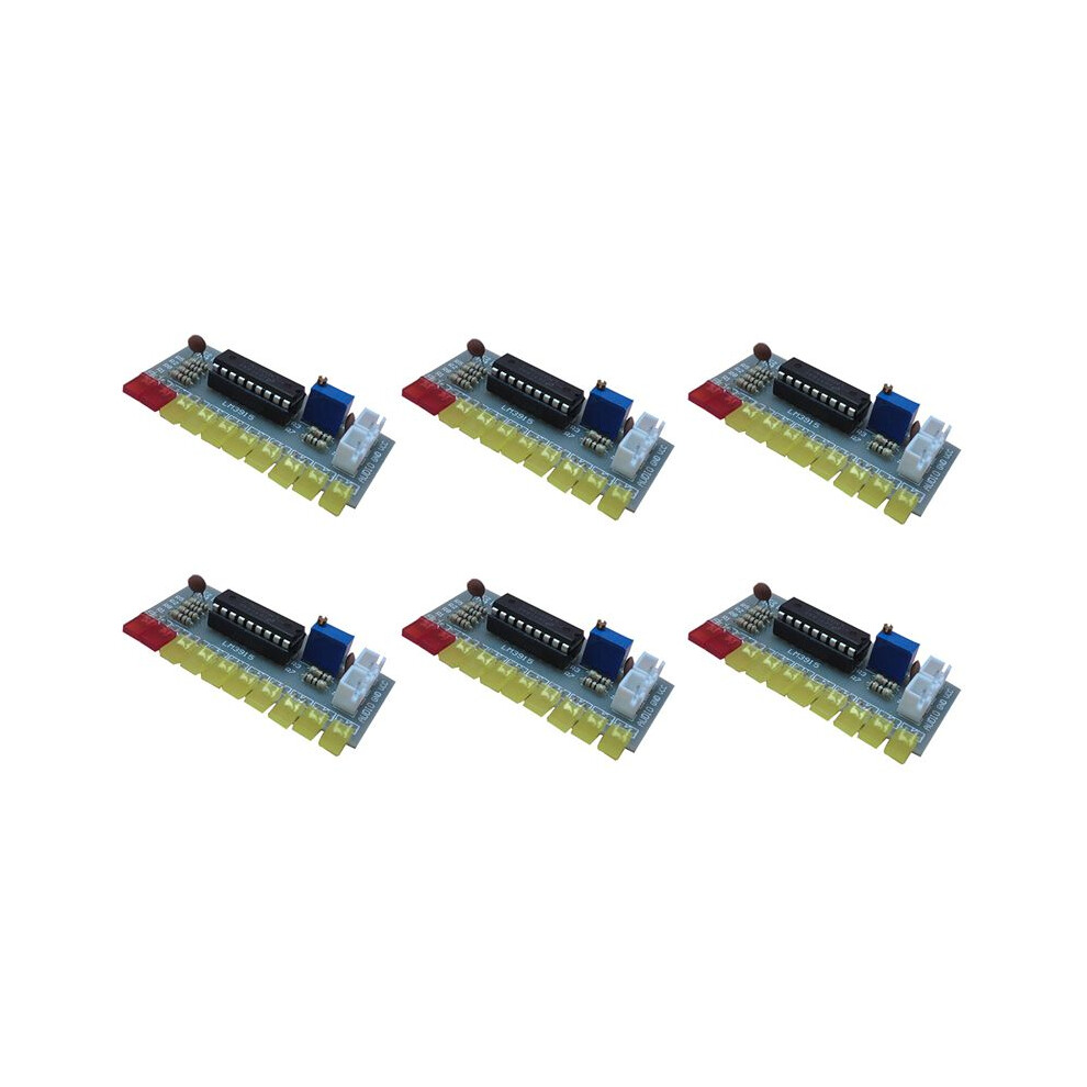 6X Lm3915 Audio Level Indicator Diy Kit 10 Led Sound Audio Spectrum Analyzer Level Indicator Kit Electoronics Soldering 4711589453144