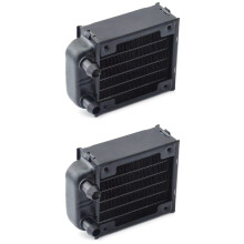 2X PC Water Cooling Aluminum Radiator Multi-Channels 60mm for Computer LED Beauty Apparatus