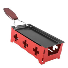 Raclette, Kaasfornuisset, Draagbare Antiaanbakkaasbakplaatfornuisset, Grillgereedschap voor Thuiskeuken met Spatel