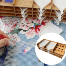 5D-DIY-Diamant-Mehrschichtregal, Malwerkzeug-Aufbewahrungstablett, Bohrstift-Organizer, Stickteile, Stil 1, 9 Gitter