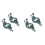 4X T Post Gate Hinge Pins Heavy Duty T-Post Gate Hinge for Farm Gate Garden and Backyard Gate 1