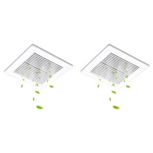 2pcs 12 X 12 in Bathroom Exhaust Fan Cover Replacement Parts for Square Bathroom Vent Cover Washroom Ceiling Fan Grille
