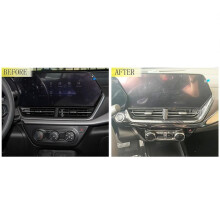 Front Row Air Condition Vent Outlet Cover Trim for Trax Seeker 2023 2024 Accessories (ABS Carbon Fiber)