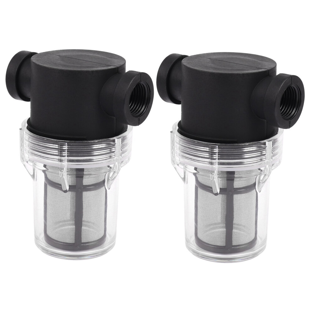 2X Garden Pond Inline Mesh Strainer Water Pump Filter Irrigation High Flow Pipeline Filter 4714078906619