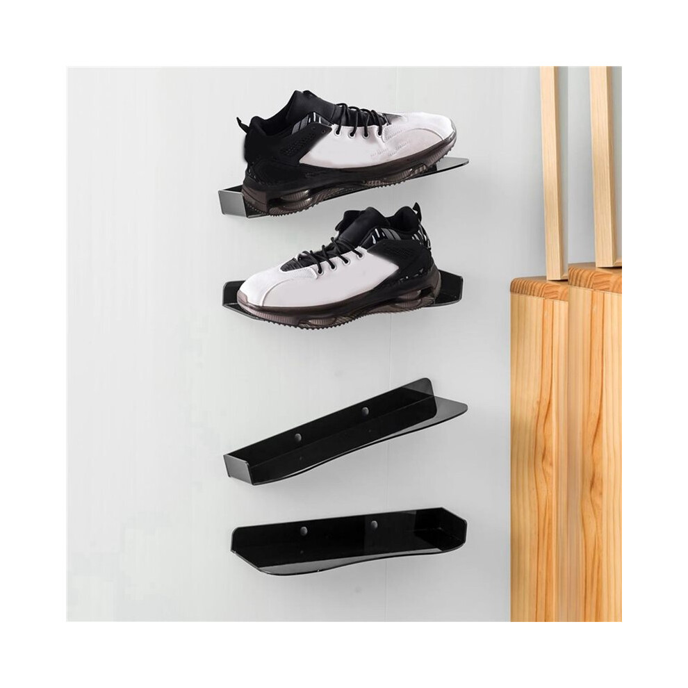 4X Shoe Display Shelf Floating Acrylic Shoe Wall Shelf Storage Stand Organizer Home Decoration Holder 6032399922049