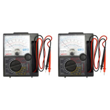 2X Multimètre Analogique Testeur Stylo de Test Testeur de Tension Courant 1000 V Pointeur Portatif Compteur Analogique Multimètre