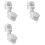 3X AC110-240V Motion Sensor Automatic Infrared Light Sensor Movement Detector Light  Human Presence Sensor B 1