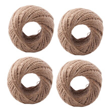 4pcs 100 Meter - Natural Textured Hessian Jute Twine String 1mm