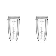 2X Replacement Parts Cups,Compatible with NutriBullet Blender 600W and 900W (1 32oz Cup)