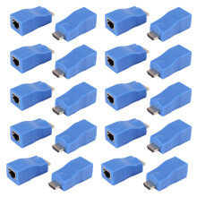 10X  Extender to Rj45 Lan Extension Transmitter Receiver Tx Rx Cat5E Cat6 Ethernet Cable V1.4 30M 4K Hd Tv 1080P