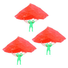 3X Plastic Ejecting Parachute Toy Outdoor Soldier Hand Throwing Parachute Toys for Children Boys Girls Gifts