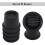Pack Furniture Risers Preto Bed Risers 2,3 Polegadas, Elevadores de Cama para Sofá, Sofá, Mesa, Extensores Suportam Até 1.300 Libras 6