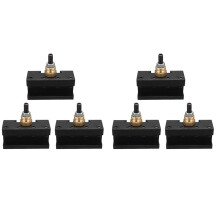 6Pcs Lathe Quick Change Tools Post Holder Kit (1/4-1/2Inch), CNC Boring/Turning/Facing Holder Set