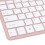 2X 2.4Ghz Ultra-Thin Wireless Keyboard and Mouse Combo with USB Receiver Mouse Keyboard Set(Rose Gold) 5