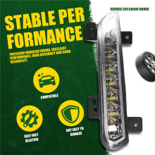 Car Front Left LED DRL Fog Light for  Fluence 2014+ Auto Driving Lamp Daytime Running Light Bumper Lamp