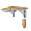 2 Piece Heavy Duty Folding Shelf Brackets Triangular Bracket Shelf Wall Shelf Support Frame for Bench Table with Screws 3