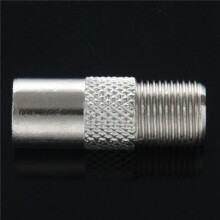 50Pcs Straight Metal F Type Female to TV PAL Male RF Connector Adapter