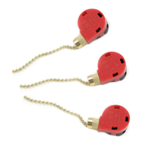 6Pcs Ceiling Fan  3 Speed 4 Wire ZE-268S1 Fan Pull Chain  Replacement Speed Control  Chandelier 1