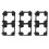 80X 18650 Lithium Battery Double Holder Bracket for DIY Cell Pack Black 2