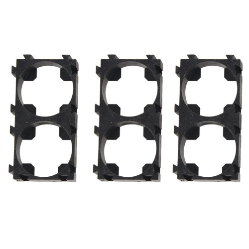 80X 18650 Lithium Battery Double Holder Bracket for DIY Cell Pack Black 1