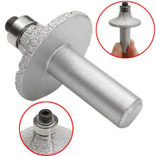 5pcs 1/2Inch Diamond Router Bit Wheel Half Bullnose for Hand Profiler Marble Granite
