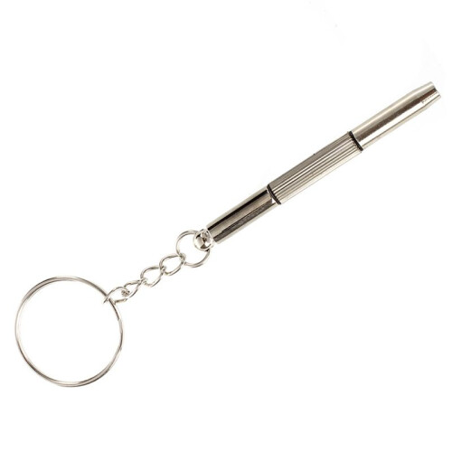 3X  Screwdriver 3 in 1 Phillips Flat Nut Hexagonal Hollow Keychain Sunglasses 1