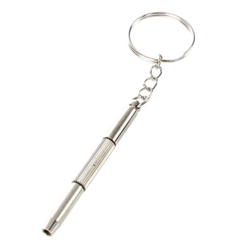 3X  Screwdriver 3 in 1 Phillips Flat Nut Hexagonal Hollow Keychain Sunglasses 2