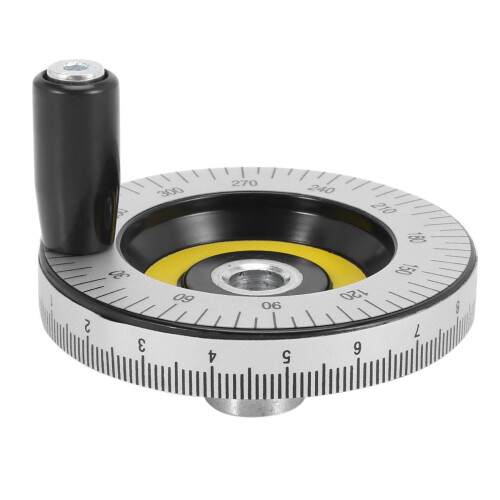 2pcs 80mm Solid Hand Wheel Scale Hand Wheel Mechanical Parts Bakelite Machine Handle Calibrated Handwheel 1